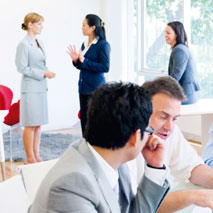 image: people in an office
